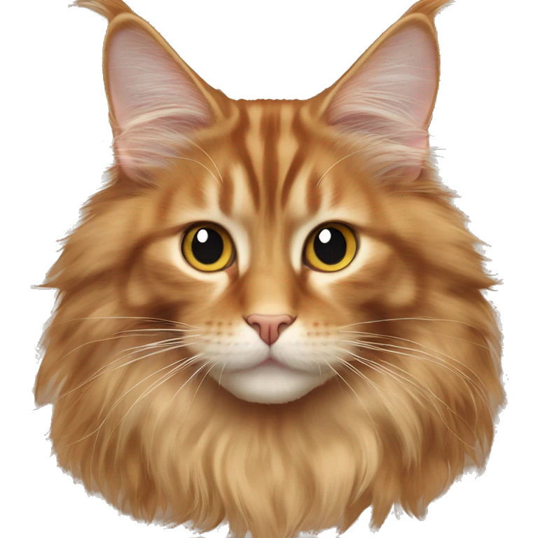 Maine Coon Light red cream hair with almond eyes emoji