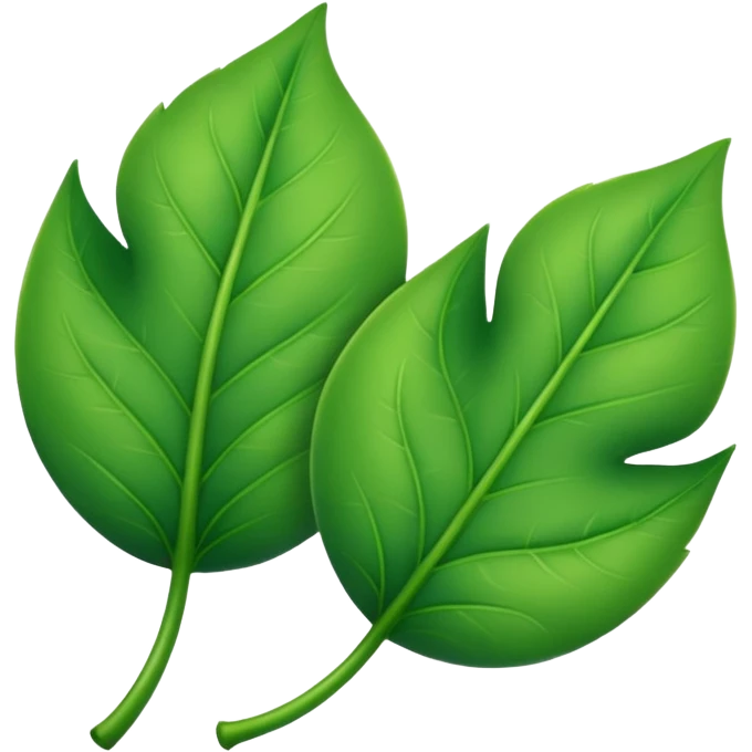 оставь два листика emoji