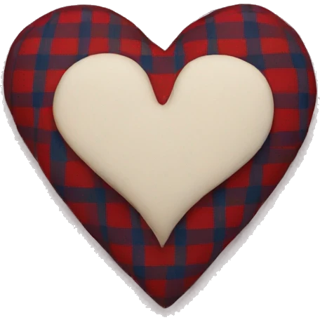 plaid heart emoji