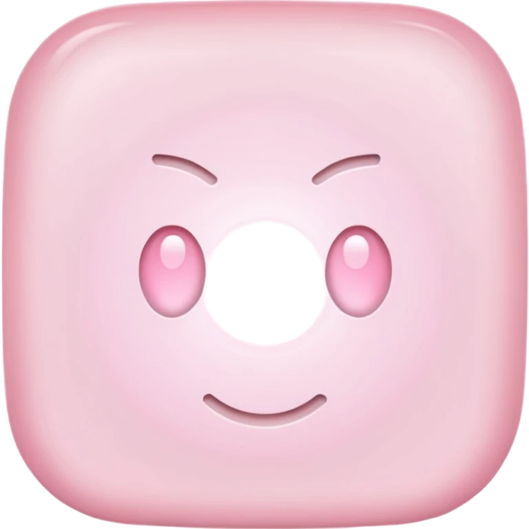 light pink light, glowing emoji