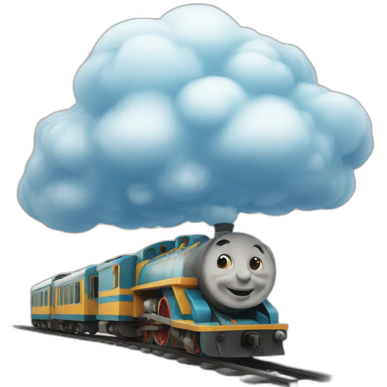 Cloud train emoji