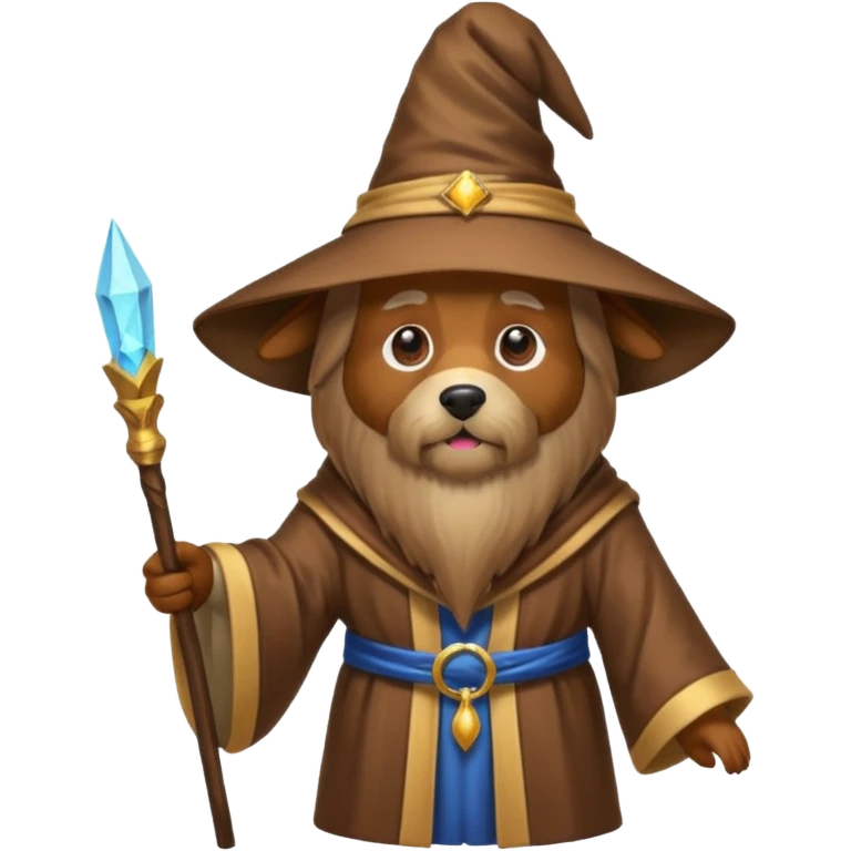 Dog wizard emoji