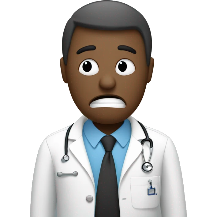 Stick figure that can't find medical records and is frustrated  emoji