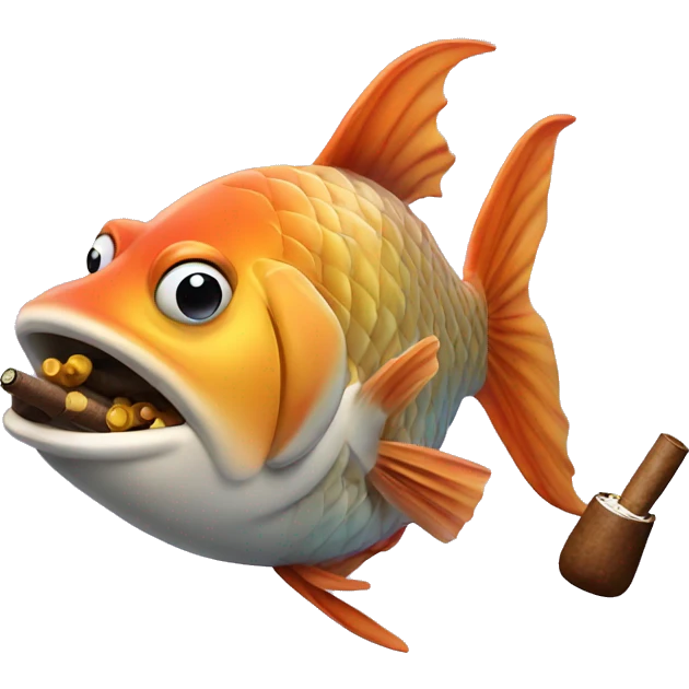 fish with cigar emoji