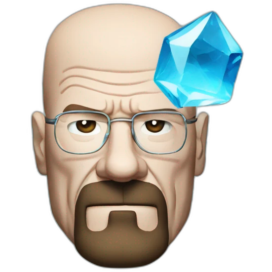 Walter white with blue crystal emoji