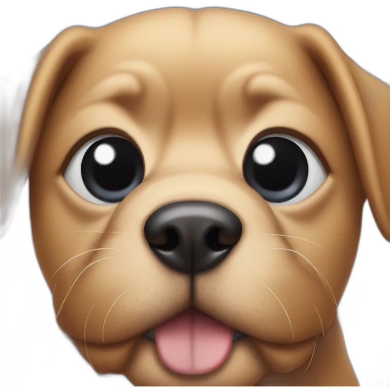 Dog with one eye emoji