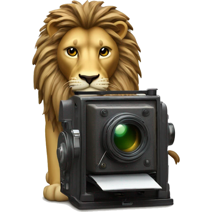 ROLAND TANDY CAMARA WITH LION emoji