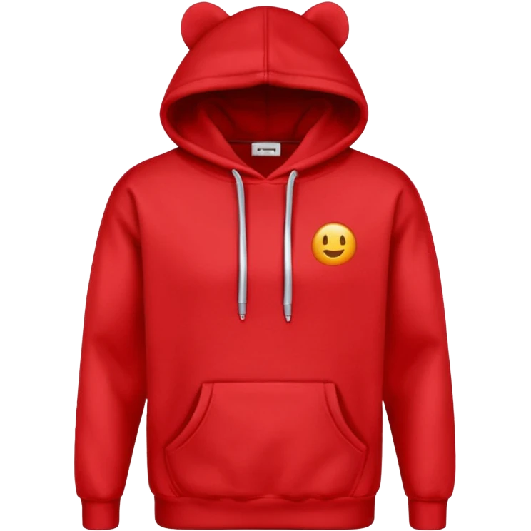 hoodie red simple emoji