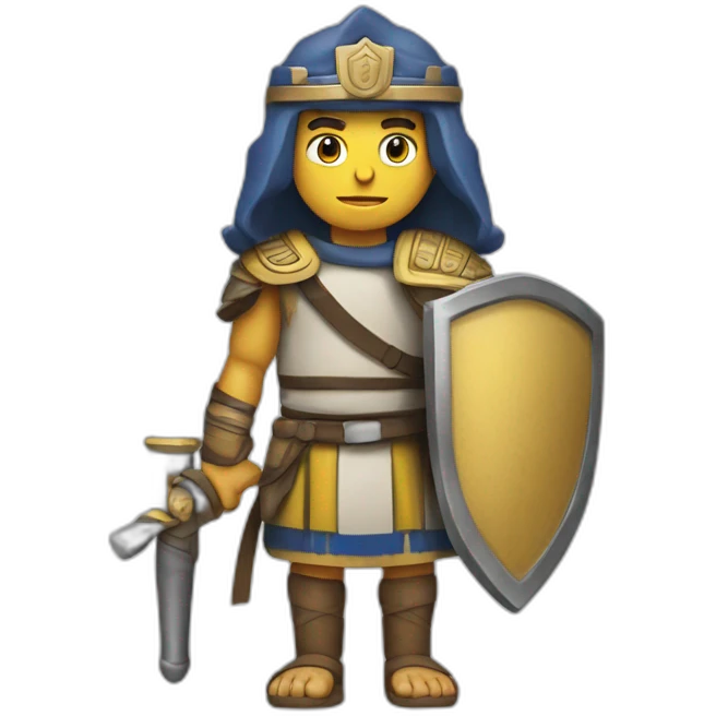 Maccabee warrior israeli colours emoji