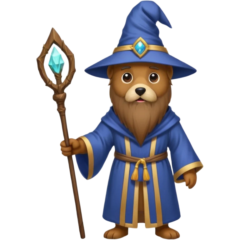 Dog wizard emoji