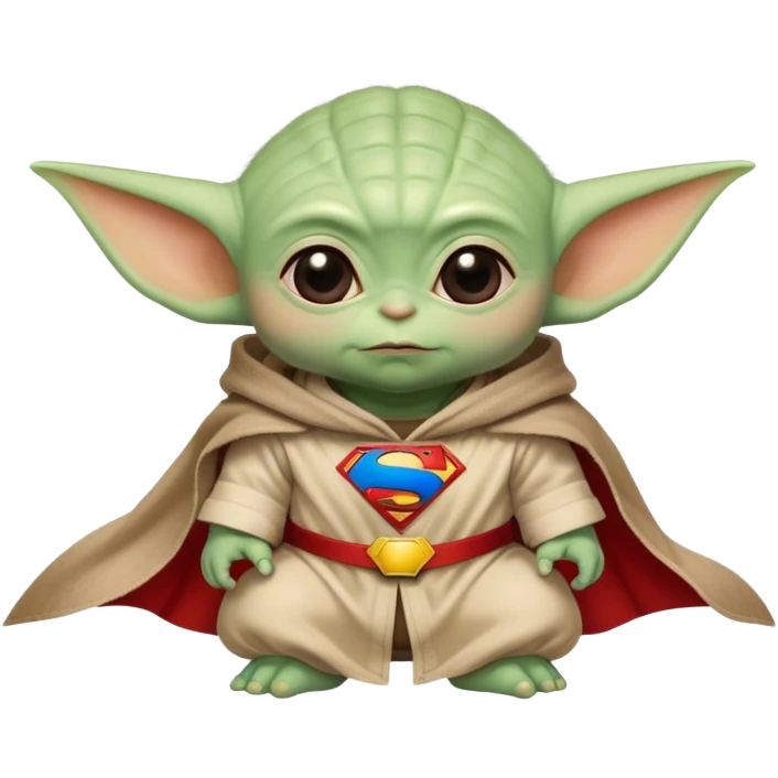 baby yoda superman emoji