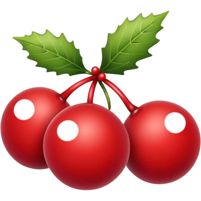christmas berries emoji