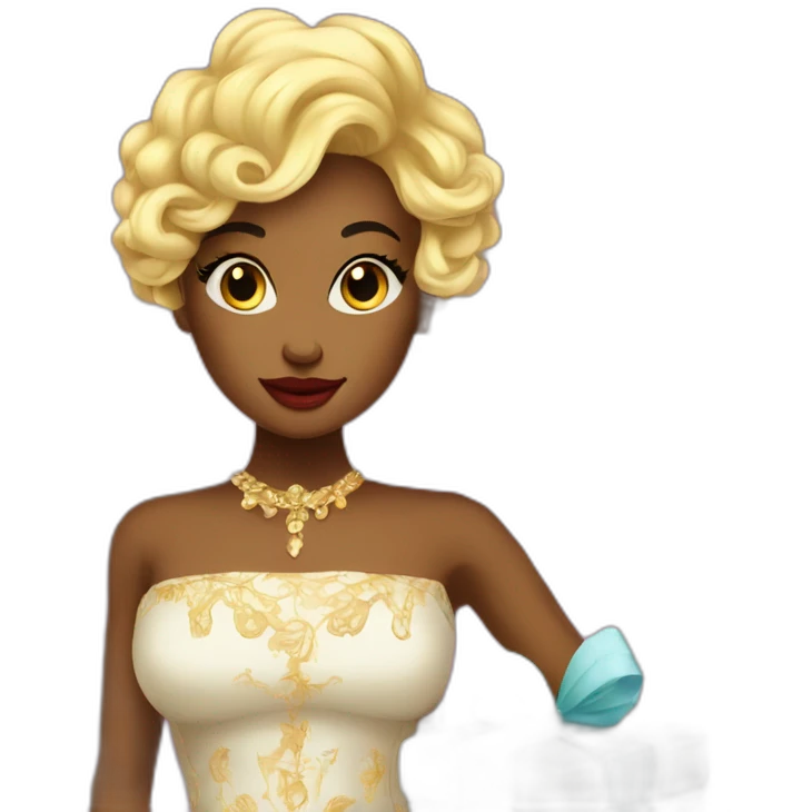 golden sugar baby with luxurius gifts in her luxurious apartment emoji