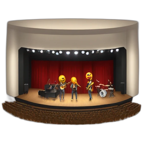 concert on stage emoji