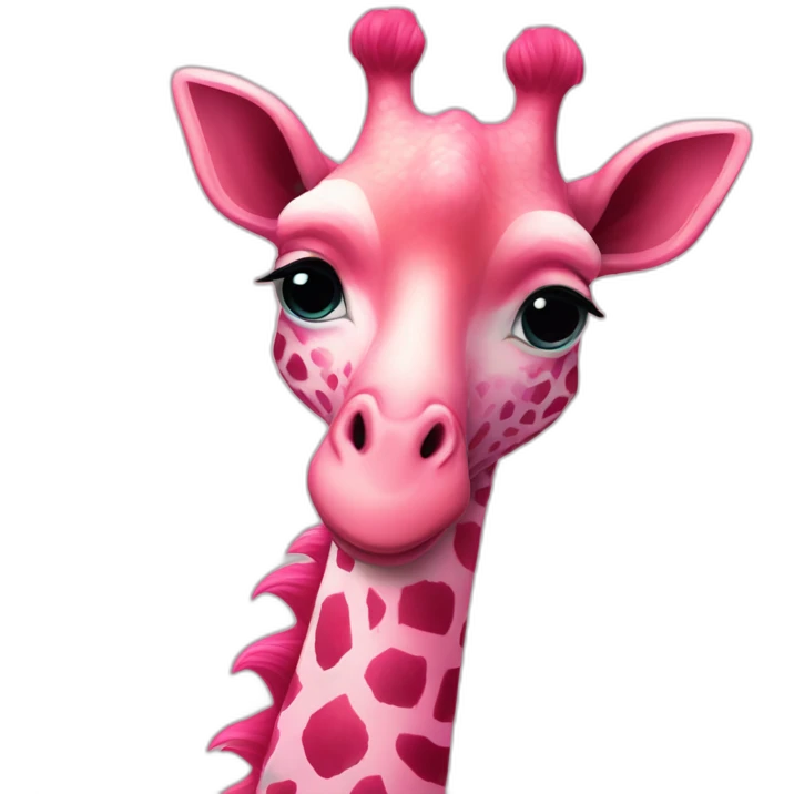 Flamingogiraffe perfection  emoji