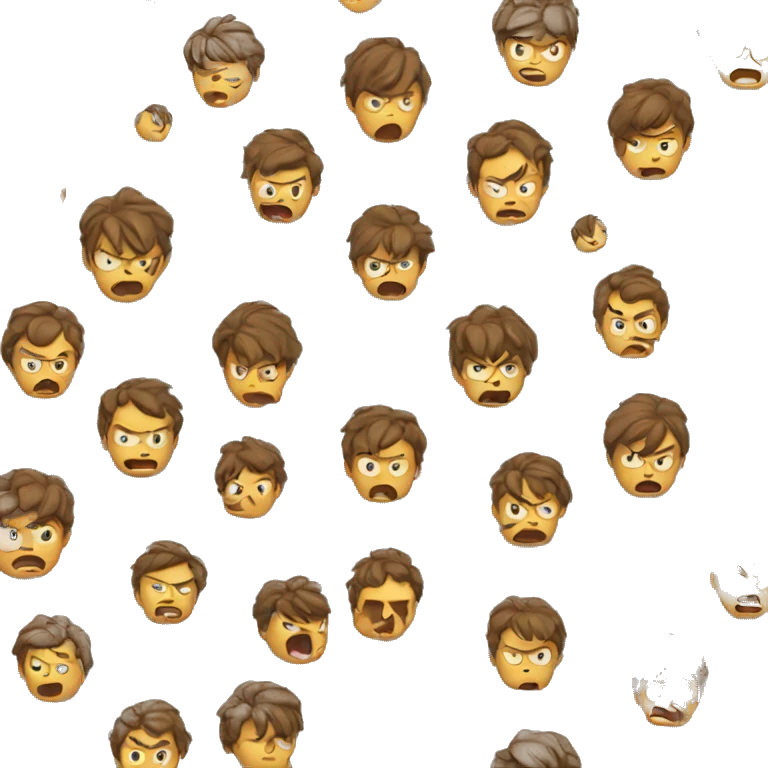 Young angry emoji