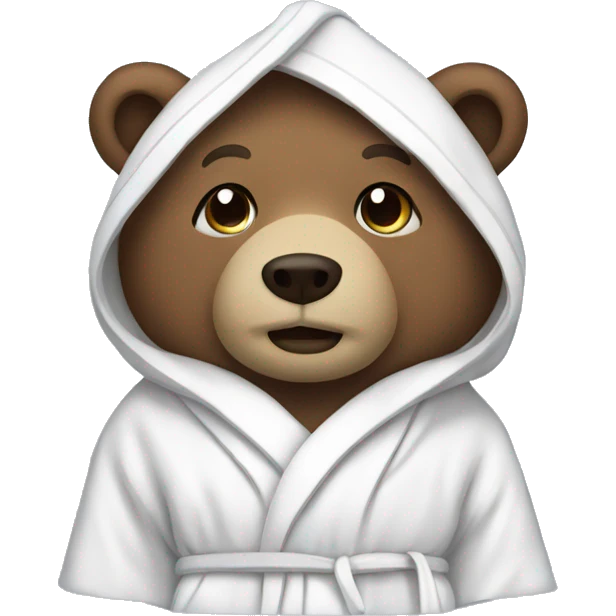 bear in a bathrobe emoji