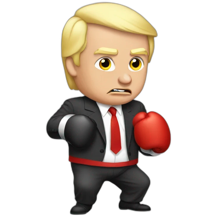 Putin boxing trump emoji