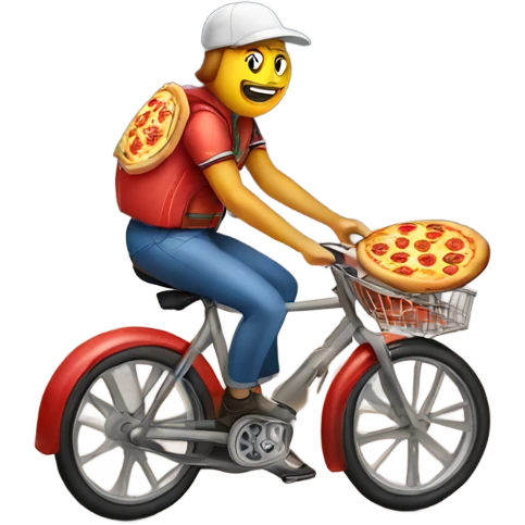 pizza on a bike emoji
