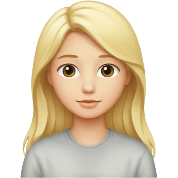 Fresh blonde hair  emoji