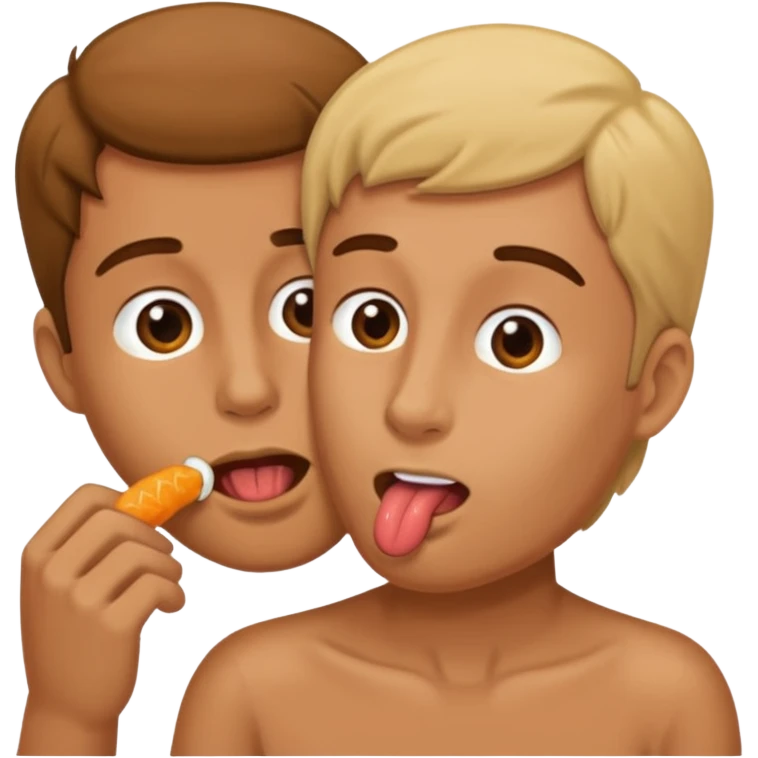 A sucking a dick  emoji