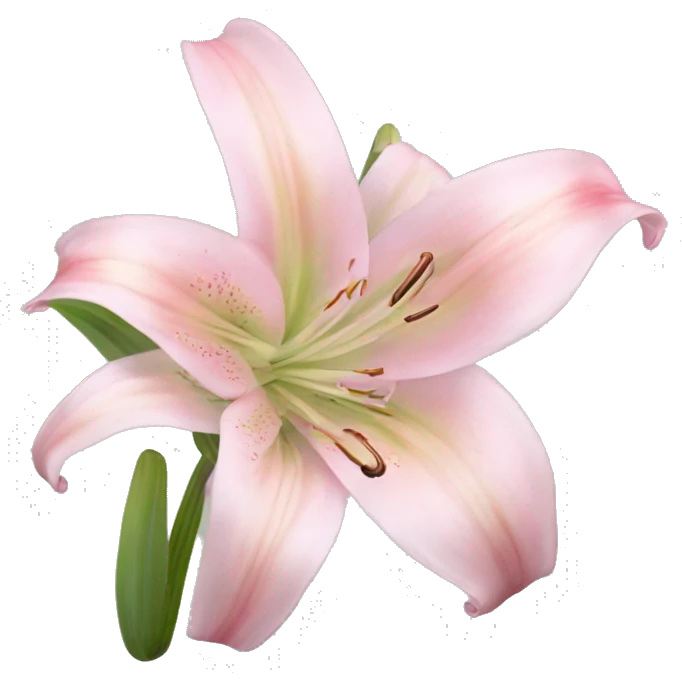 light pink lilium emoji