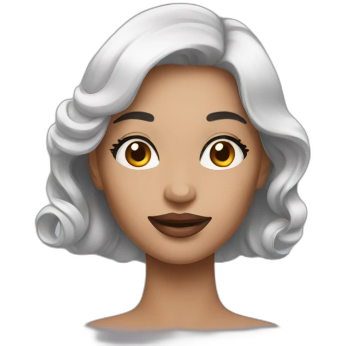 Women with cosmetic product emoji
