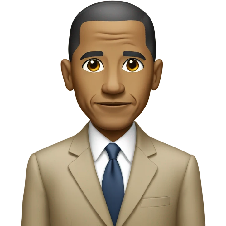 Obama in a beige suit  emoji