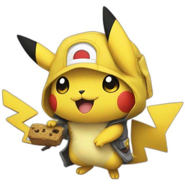 Ash Whit pikachu emoji