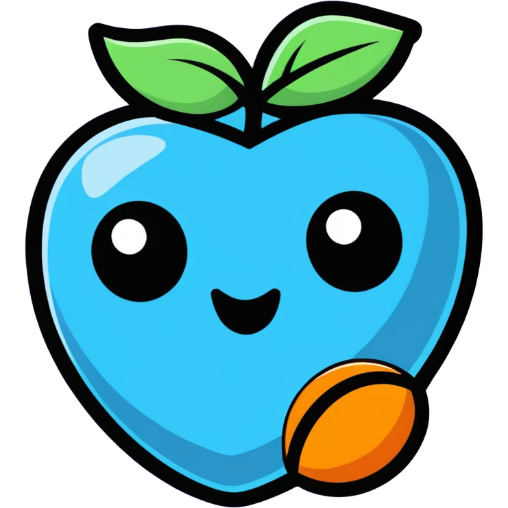 blue raspberry emoji