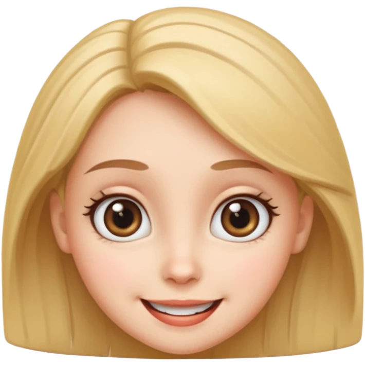 Cartoon female head emoji