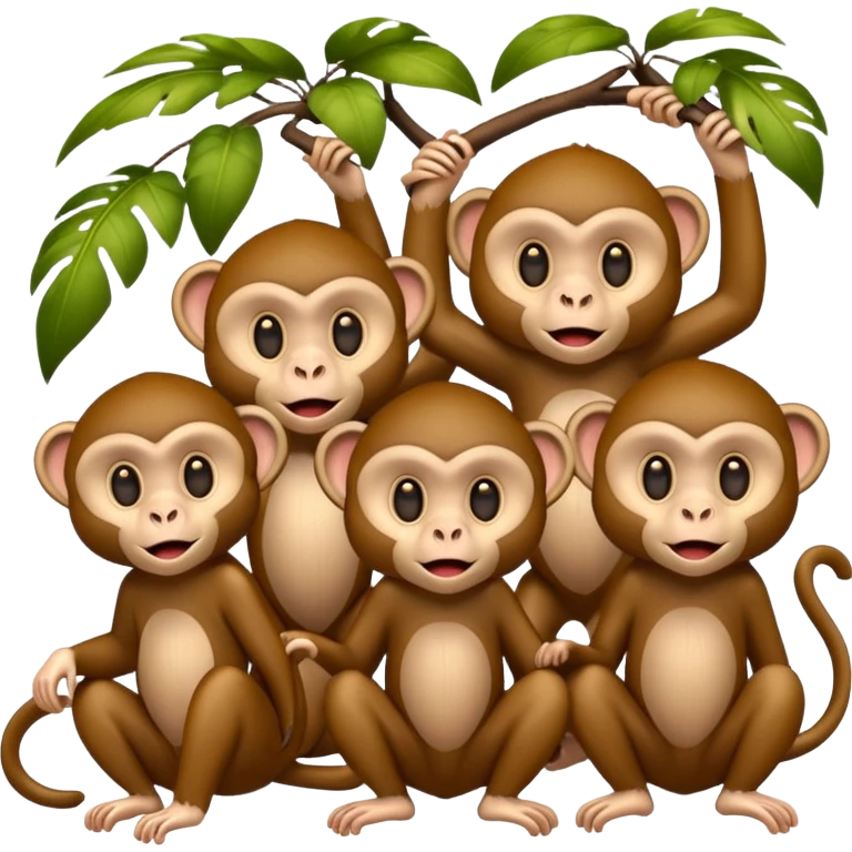  monkeys emoji