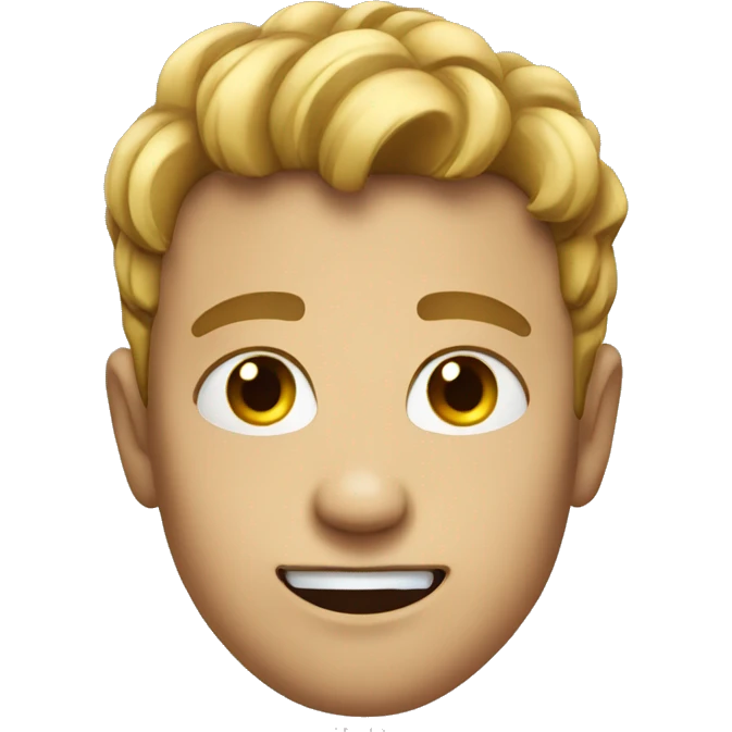Forced smile emoji