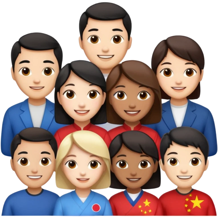 china korea us emoji