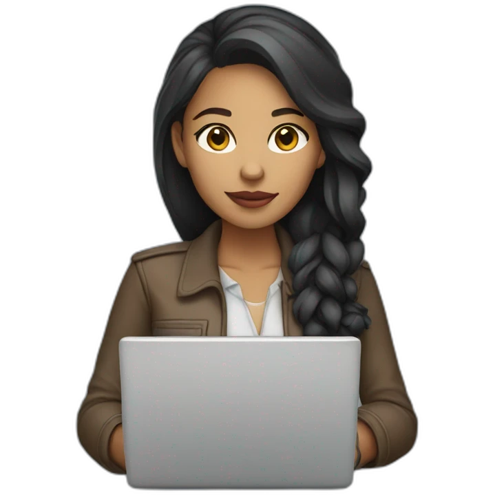 lightskin woman programmer with laptop emoji