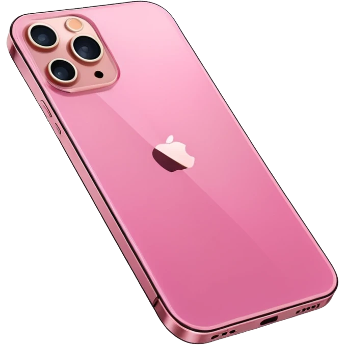Pink iphone 12 pro max emoji