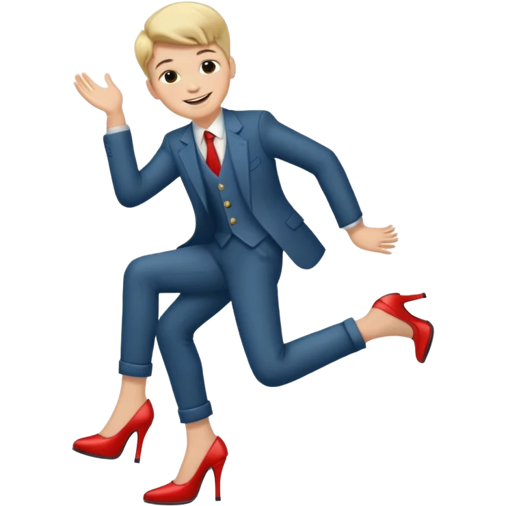 boy with heels on emoji