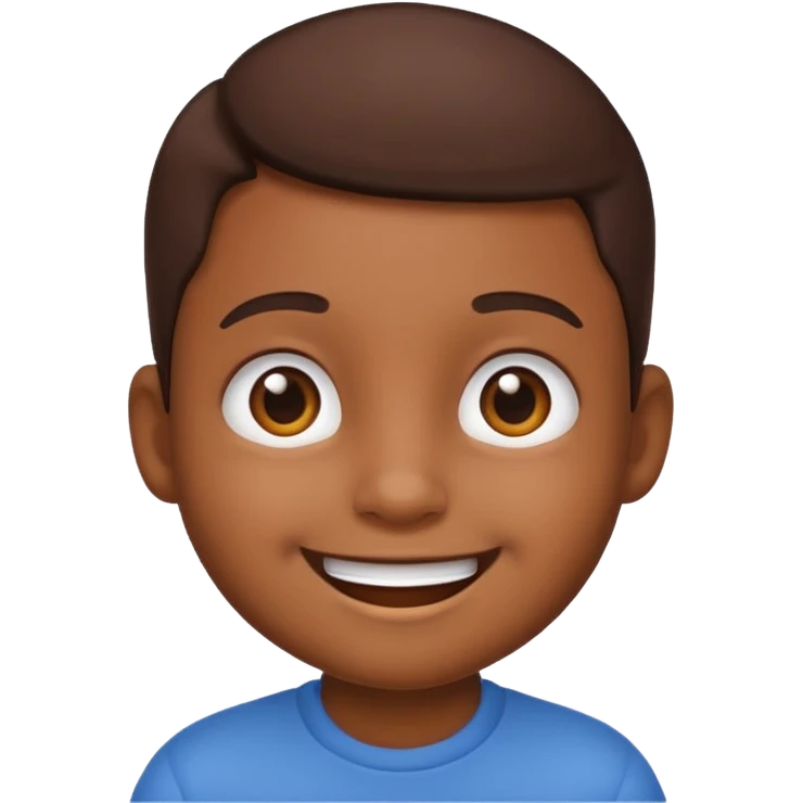 Cute kid emoji brown emoji