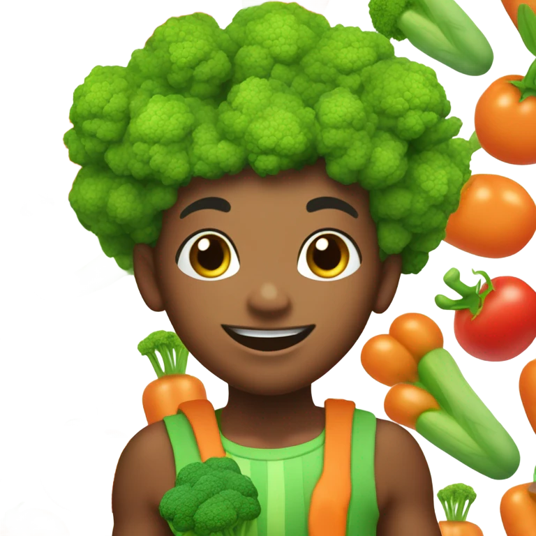 Vegetable kid emoji