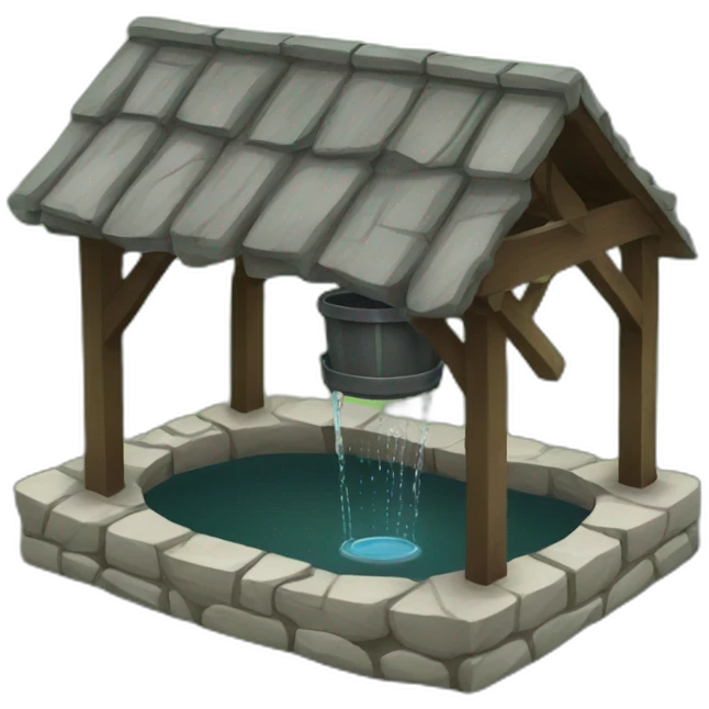 A water well emoji