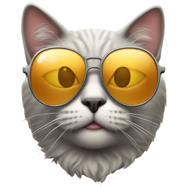 Cat with sunglasses emoji