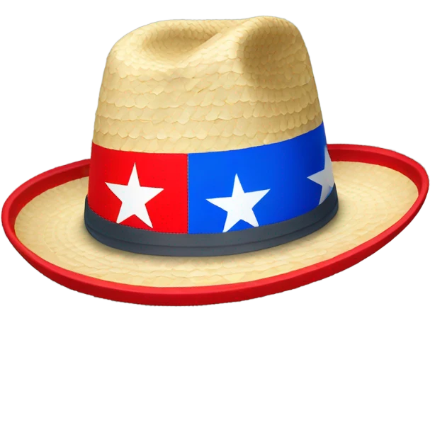 Un sombrero de nieve con la bandera de Puerto Rico  emoji
