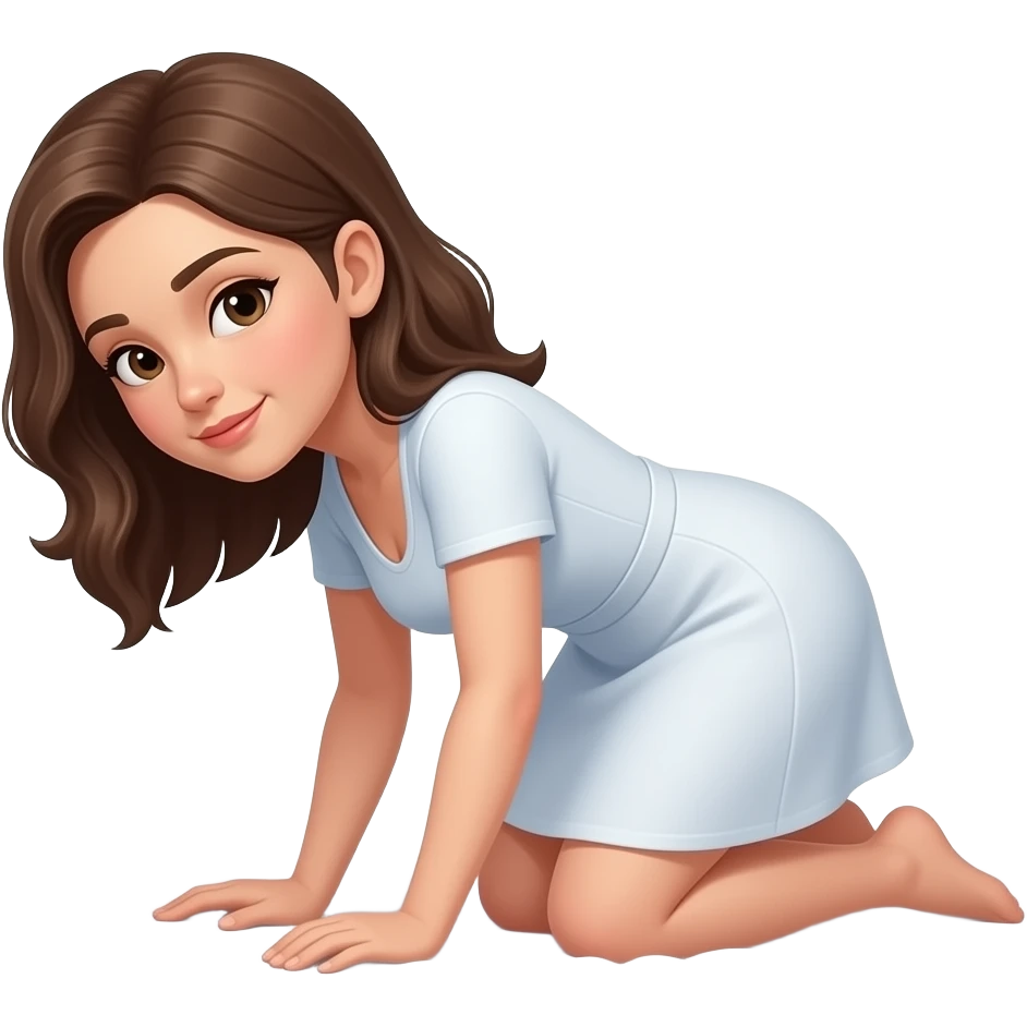 woman bent over bed emoji