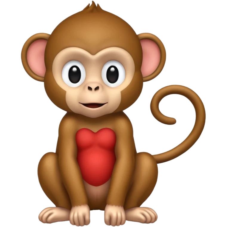 Monkey with big red butt emoji