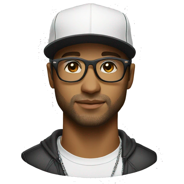 dj khaledcartier cap and glasses emoji