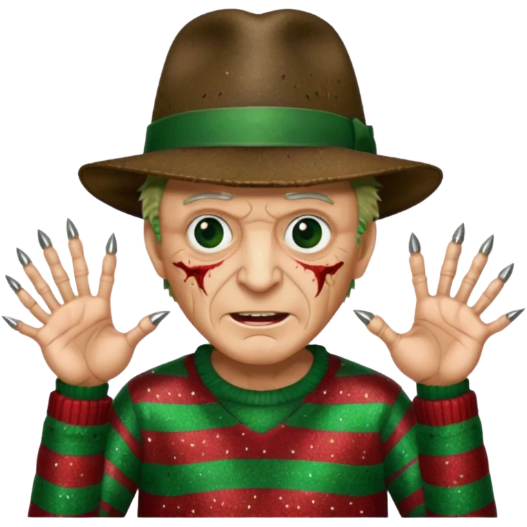 glitter freddy krueger emoji