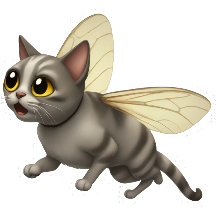 Cat fly emoji