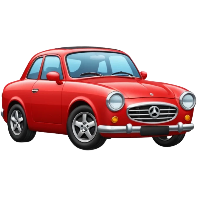 Red car the head in right emoji