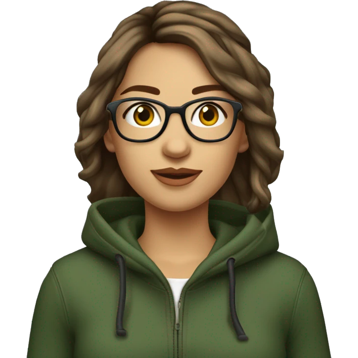 Léa

Cheveux : Bruns, mi-longs et ondulés.
Yeux : Verts.
Accessoires : Porte des lunettes rondes et des écouteurs autour du cou.
Style : Vêtements décontractés, comme un sweat à capuche. emoji