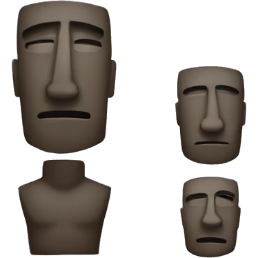 Emoji de moai emoji
